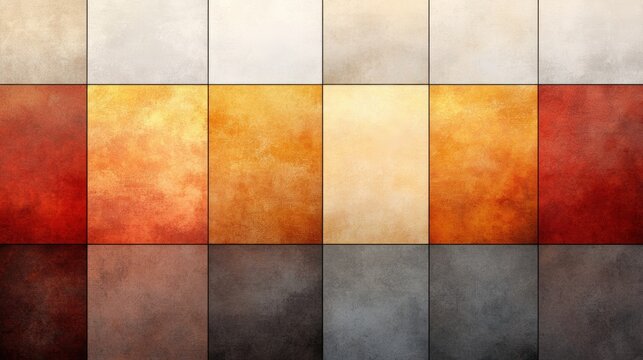 A vibrant array of textured panels featuring warm and cool hues that can be used for backgrounds, websites, or print materials, adding depth and color to diverse design projects,