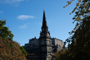 old scottish castle and tower