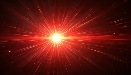 Red Energy Light Burst