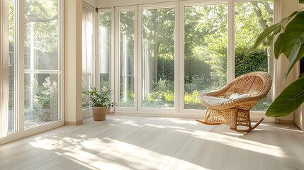 modern sunroom with beautiful architectural structure and amazing interior designs