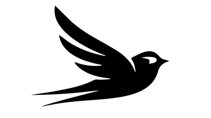 Fototapeta premium Bird vector silhouette 4