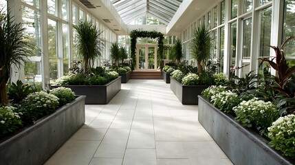 modern sunroom with beautiful architectural structure and amazing interior designs