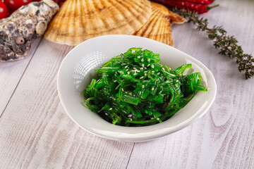 Japanese Chuka Wakame with sesame seeds