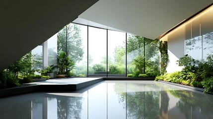 modern sunroom with beautiful architectural structure and amazing interior designs