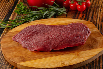 Raw classic beef steak for grill