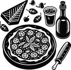 Abstract swirling nebula cloud of cosmic dust and stars formation isolated on transparent background