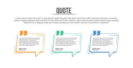 Modern bubble testimonial quote box banner. Social media post template designs for quotes & customer ratings. Modern speech bubbles for quotes, Empty speech bubbles, quote bubbles & text box. quote