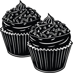 Mysterious silhouette of a solitary figure standing on a bridge under a gnarled tree at night isolated on transparent background