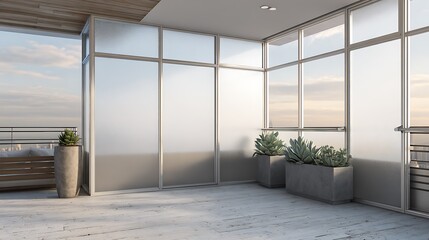 modern sunroom with beautiful architectural structure and amazing interior designs