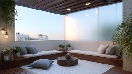 modern sunroom with beautiful architectural structure and amazing interior designs