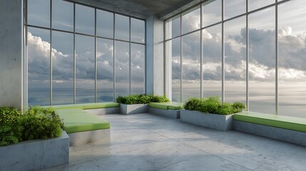 modern sunroom with beautiful architectural structure and amazing interior designs