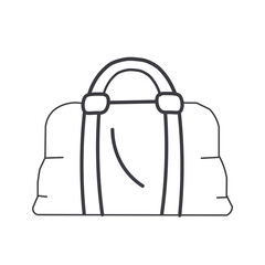 vector illustration of a bag isolated on white background 