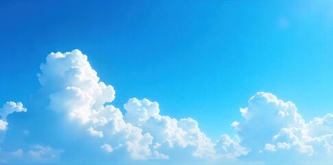 Serene Cerulean Sky Expansive Blue Horizon, Openness, Freedom, Travel Photography