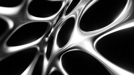Close-up of a black and white abstract background with a metallic texture. the texture appears to be made up of multiple curved lines that form a wave-like pattern.