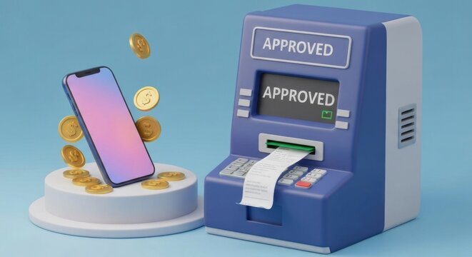 ATM and phone transaction