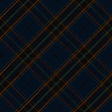 Classic dark tartan plaid pattern featuring navy, green, and brown colors, For textile, fabric, and men&rsquo;s fashion design. Seamless vector background for elegant decoration. Vector illustration.
