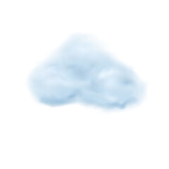 Nube suave renderizada en 3D sobre fondo blanco minimalista para diseño gráfico
