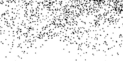 Abstract vector noise. Small particles of debris and dust. Distressed uneven background. Grunge texture overlay with fine grains isolated on white background.