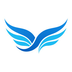 Abstract blue swoosh icon logo design vector, modern curved shape symbol for technology, corporate branding, business identity, motion, and creative wave concept