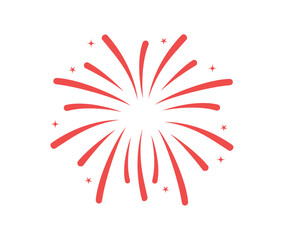 Firework silhouette .Firecracker for Anniversary, New year, Celebrate, Festival illustration