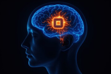Artificial Intelligence Brain With Integrated Microchip