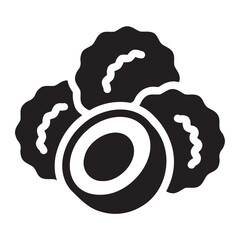 lychee glyph icon