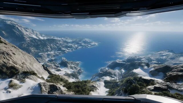 Futuristic VR environment filled with interactive landscapes, holographic puzzles, and responsive terrains, representing immersive gaming, digital interaction, and cutting-edge virtual technology