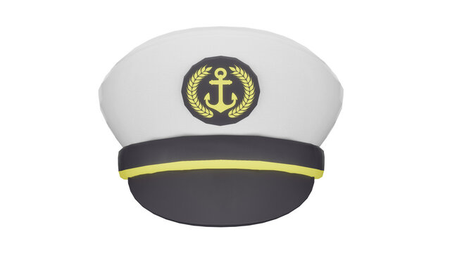 3d rendering sea captain hat