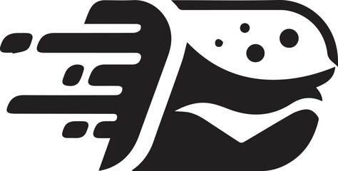 vector illustration of an abstract figure Abstract  fast food burger Logo Design