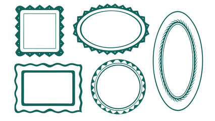 Decorative Vector Frames and Borders | Geometric Graphic Shapes Collection