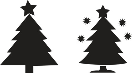 Fototapeta premium christmas tree set