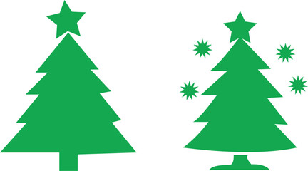 Fototapeta premium set of christmas trees