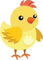 Baby chicken on transparent background