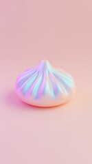 Iridescent Meringue Delight - A Sweet Pastel Dream.