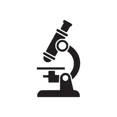 Illustration of a microscope, representing scientific research, laboratory analysis, and the exploration of microscopic worlds for discovery and knowledge