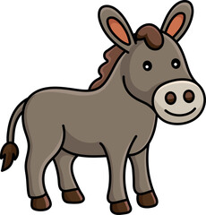 Fototapeta premium Animals Donkey Character