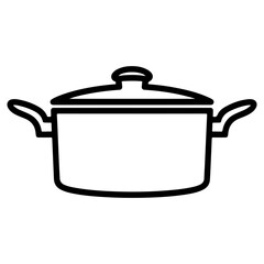 Stainless steel pan on transparent background