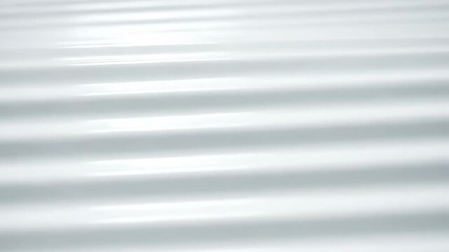 White Corrugated Metal Texture - This video shows a close-up of white corrugated metal creating a repetitive pattern. The horizontal lines and curves provide a sleek and modern look.