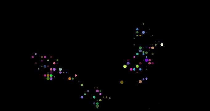 Creative Generative Dots Forming Wallis and Futuna Shape