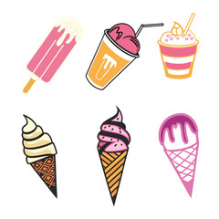 Delicious ice cream cone with swirls and sprinkles