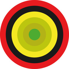 Archery Target Icon – Bullseye Shooting Target Vector Illustration