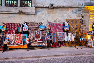 Cappadocia ,Turkey- 25.08.2025 - Carpets for sale in Cappadocia, Turkey
