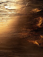 Close-up of a textured surface. the texture appears to be rough and uneven, with deep grooves and crevices. the color of the surface is a warm, golden yellow, with hints of orange and red.