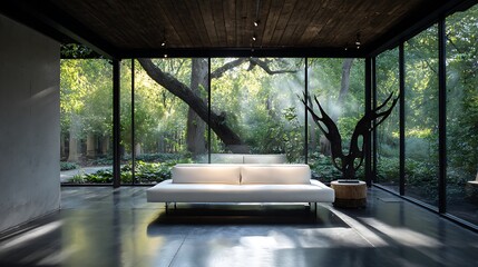 modern sunroom with beautiful architectural structure and amazing interior designs