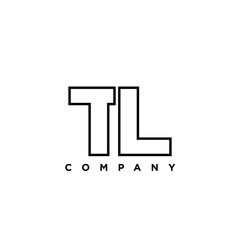 Letter T and L, TL logo design template. Minimal monogram initial based logotype.