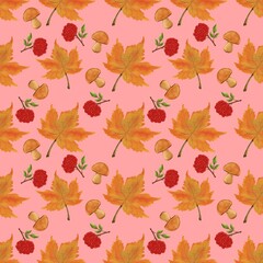 Autumn leaves pattern, season