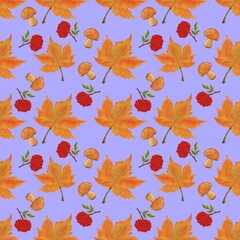 Autumn leaves pattern, season