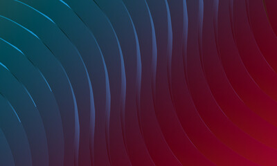 Ocean Sunset Gradient Curves: Dynamic Abstract Water Flow