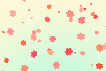 Soft pastel abstract pattern background with cute minimal elements.