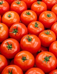 Fresh tomatoes tightly packed